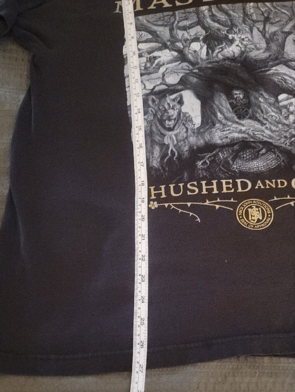 Mastodon Hushed and Grim Graphic T-Shirt - Black - Picture 5 of 5